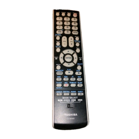 Genuine Toshiba CT-90302 Remote Control for 42AV500U 40RV52R 42RV530U OEM Untest - Picture 1 of 3